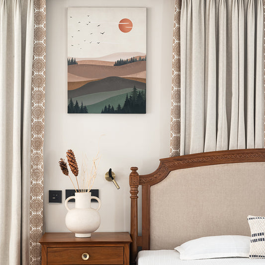 Serene View 2 Scandinavian Wall Artwork | Canvas Painting for Wall | Wall Decor | Wall Painting for Home Decor, Living Room, Cafe, Office, Restaurant