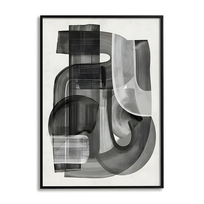 Shifting Shadows Abstract Canvas Wall Art Print
