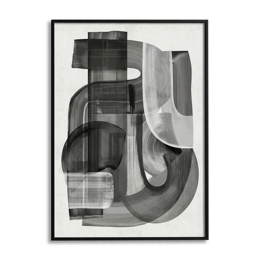 Shifting Shadows | Abstract | Black & White Canvas Painting for Wall | Wall Decor | Wall Painting