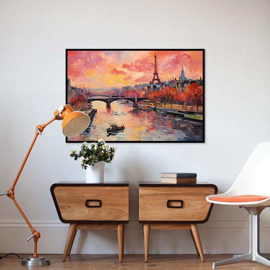 An Evening In Paris Wall Artwork | Nature Canvas Painting for Wall | Wall Decor | Wall Painting