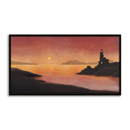 The Lighthouse Wall Artwork | Nature Canvas Painting for Wall | Wall Decor | Wall Painting