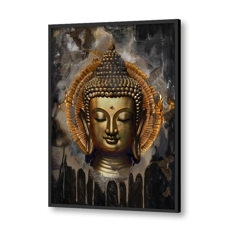Buddha 2 Traditional Wall Artwork | Canvas Painting for Wall | Wall Decor | Wall Painting for Living Room | Bedroom