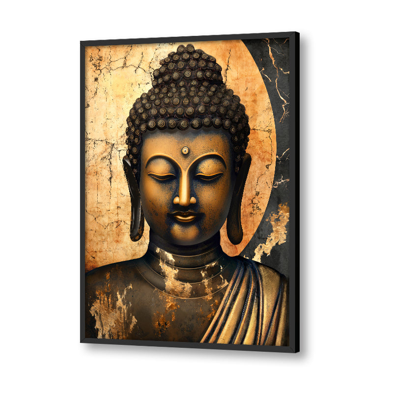 Buddha 4 Traditional Wall Artwork | Canvas Painting for Wall | Wall Decor | Wall Painting for Living Room | Bedroom