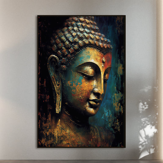 Buddha 6 Traditional Wall Artwork | Canvas Painting for Wall | Wall Decor | Wall Painting for Living Room | Bedroom