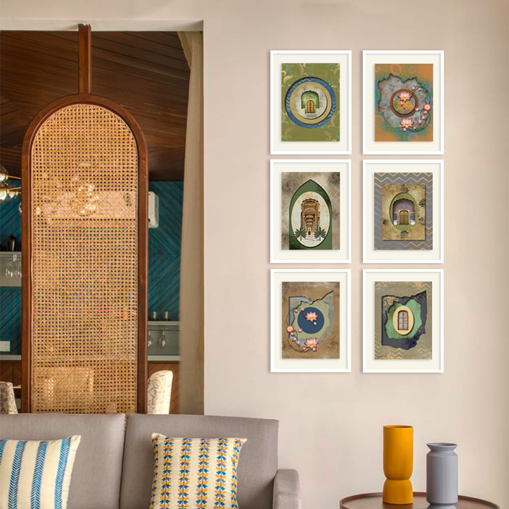 Gharana 5 Traditional Wall Artwork | Canvas Painting for Wall | Wall Decor | Wall Painting for Living Room | Bedroom