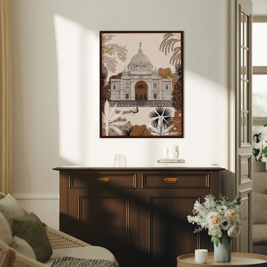 Nostalgic Grandeur Traditional Wall Artwork | Vintage Canvas Painting for Wall | Wall Decor | Wall Painting for Living Room | Bedroom