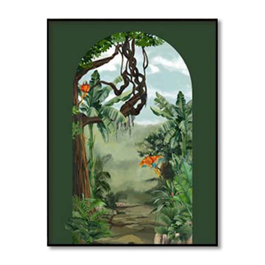 Tropical Jungle 5 Nature Canvas Painting for Wall | Wall Decor | Wall Painting