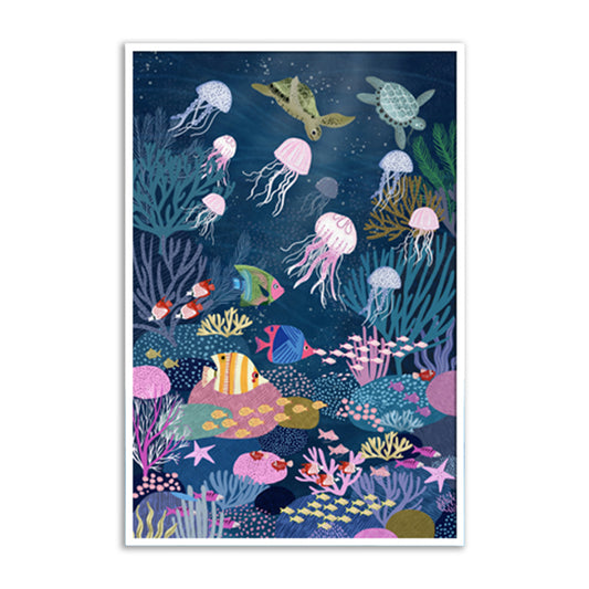 Underwater Wonderland — Ocean Theme Kids Art Print for Kids Room | Pop Canvas Wall Painting