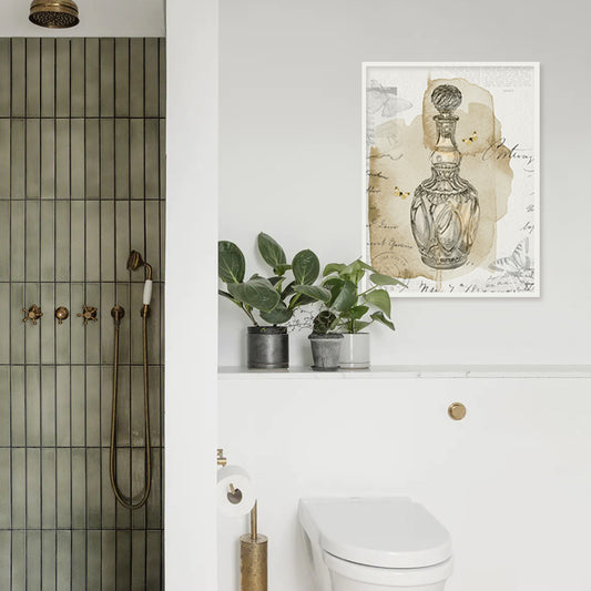 Nostalgic Aroma 1 Black and White Wall Artwork | Vintage Canvas Painting for Wall | Wall Decor | Wall Painting for Living Room | Bedroom