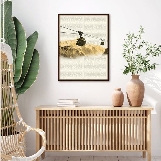 Travel Tales 4 Vintage Wall Artwork | Canvas Painting for Wall | Wall Decor | Wall Painting for Living Room | Bedroom