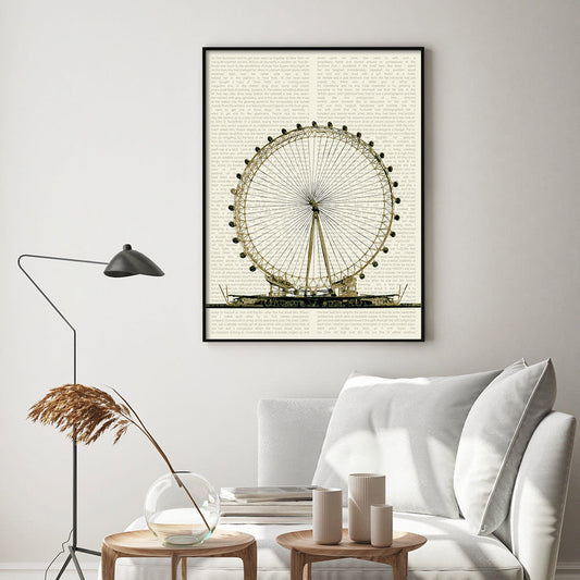 Travel Tales 5 Vintage Wall Artwork | Canvas Painting for Wall | Wall Decor | Wall Painting for Cafe, Office, Restaurant