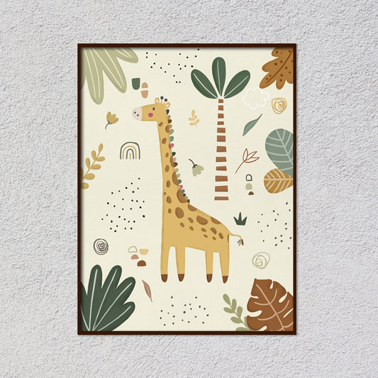 Joyful Jungle 2 Wall Art for Kids Room | Canvas Painting for Wall | Wall Decor | Wall Painting for Kids, Wall, Home Decor