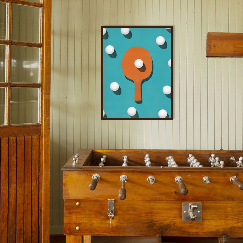 Ping Pong Play Pop Artwork Canvas Print for Wall