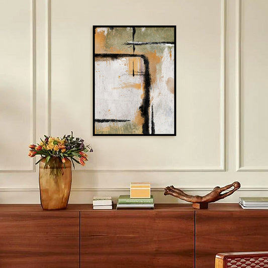 Tangerine Textures 2 Wall Art | Abstract Canvas Painting for Wall | Wall Decor | Wall Painting