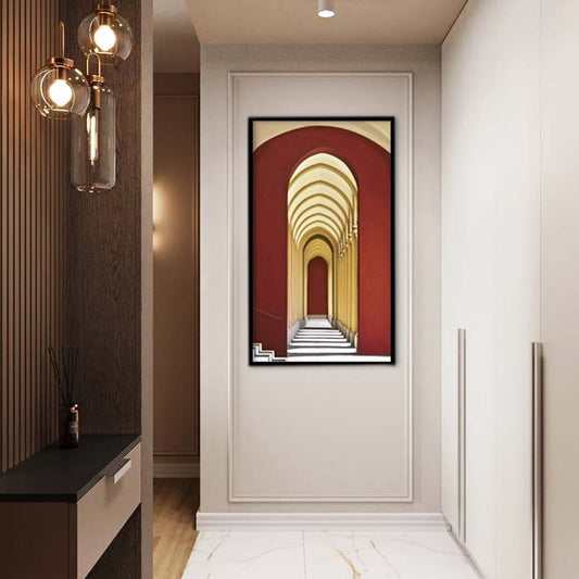 Arches 1 Vintage Wall Artwork | Canvas Painting for Wall | Wall Decor | Wall Painting for Cafe, Office, Restaurant