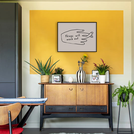 Fingers Crossed Black and White Wall Artwork | Canvas Painting for Wall | Wall Decor | Wall Painting for Living Room | Bedroom