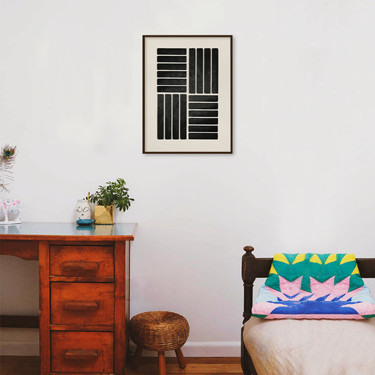 Harmony 4 Black and White Wall Artwork | Canvas Painting for Wall | Wall Decor | Wall Painting for Living Room | Bedroom