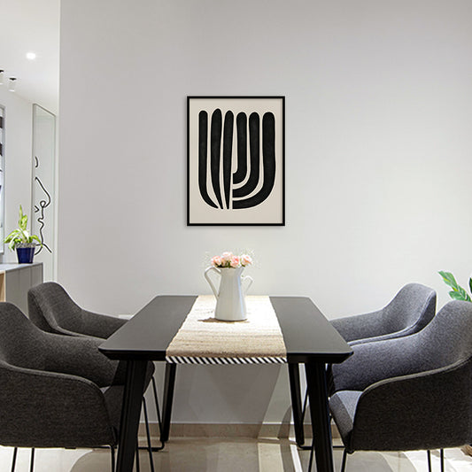 Harmony 6 Black and White Wall Artwork | Canvas Painting for Wall | Wall Decor | Wall Painting for Living Room | Bedroom