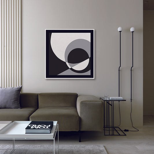 Space & Time 2 Black and White Wall Artwork | Canvas Painting for Wall | Wall Decor | Wall Painting for Living Room | Bedroom