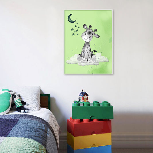 Giraffe Wall Art for Kids Room | Canvas Painting for Wall | Wall Decor | Wall Painting for Kids, Wall, Home Decor