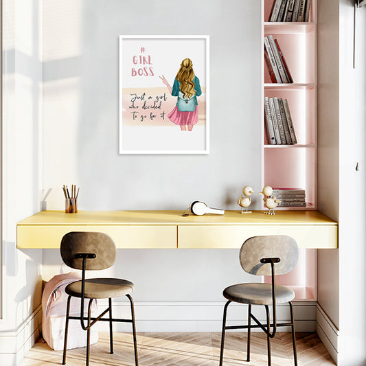 Girl Boss Wall Art for Kids Room | Canvas Painting for Wall | Wall Decor | Wall Painting for Kids, Wall, Home Decor