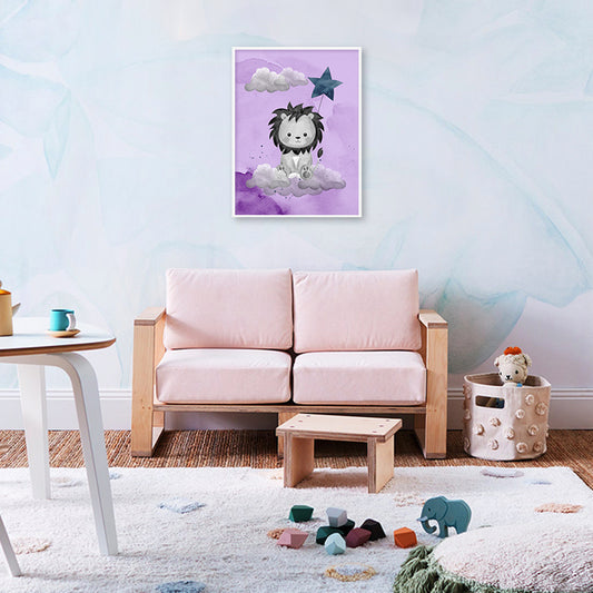 Lion Wall Art for Kids Room | Canvas Painting for Wall | Wall Decor | Wall Painting for Kids, Wall, Home Decor