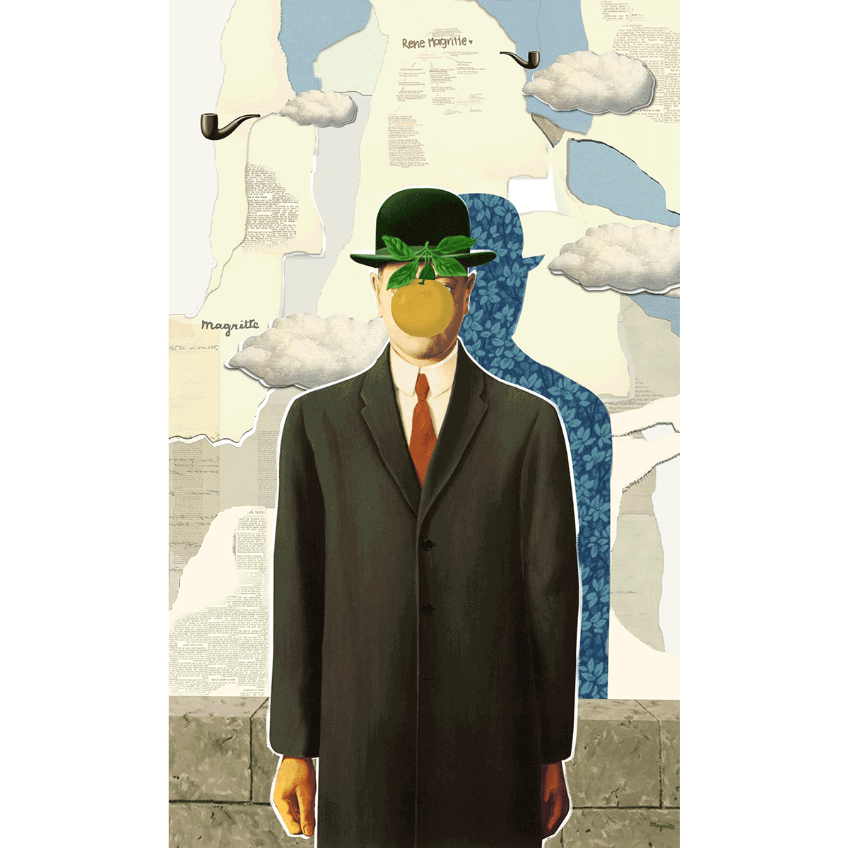 More than the Son of Man Famous Painting Wall Artwork | Canvas Painting for Wall | Wall Decor | Wall Painting for Living Room | Bedroom