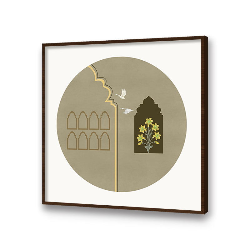 Grove 6 (Square) Wall Artwork Home Decor | Nature Canvas Painting for Wall | Wall Decor | Wall Painting