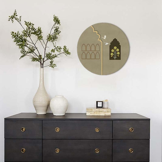 Grove 6 (Round) Nature Wall Art | Traditional Canvas Painting for Wall | Wall Decor | Wall Painting