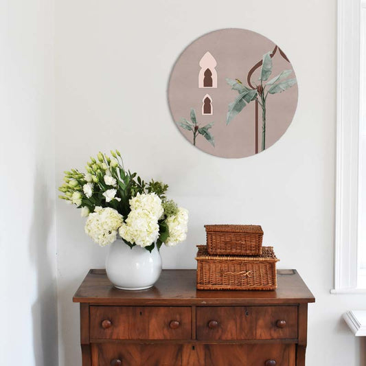 Grove 7 (Round) Nature Artwork Canvas Print for Wall