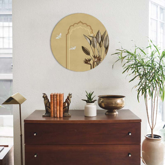 Grove 8 (Round) Canvas Nature Art Print for Wall
