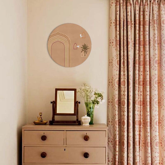 Grove 1 (Round) Canvas Nature Art Print for Wall
