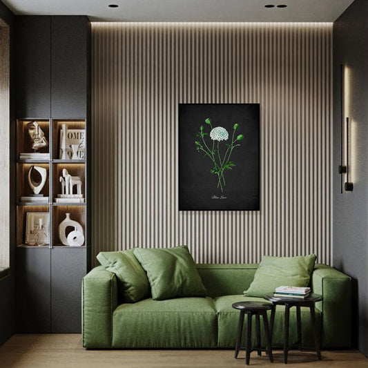 Night Garden 14 - Senna Coffee Wall Artwork | Nature Canvas Painting for Wall | Wall Decor | Wall Painting