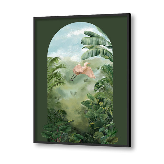 Tropical Jungle 1 Wall Art | Nature Wall Artwork Canvas Painting for Wall | Wall Decor | Wall Painting