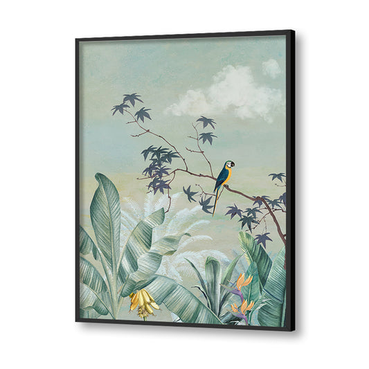 Utopian Jungle 1 Nature Artwork Canvas Wall Print
