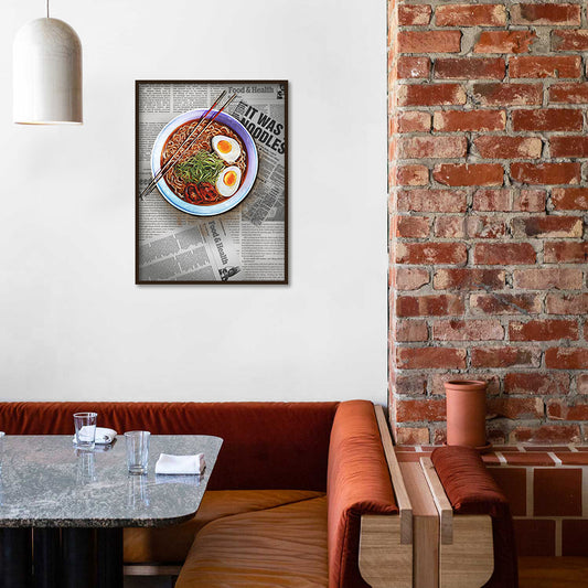 Grub Club - Ramen Pop Artwork | Canvas Painting for Wall | Wall Decor | Wall Painting for Home Decor, Cafe, Restaurant