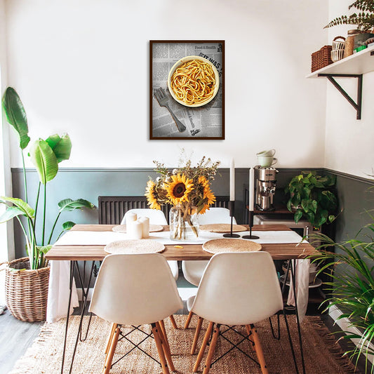 Grub Club - Spaghetti Pop Artwork | Canvas Painting for Wall | Wall Decor | Wall Painting for Home Decor, Cafe, Restaurant