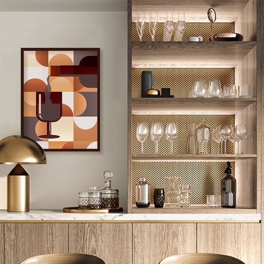 Vino 1 Pop Artwork | Canvas Painting for Wall | Wall Decor | Wall Painting for Home Decor, Cafe, Restaurant