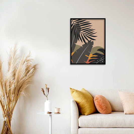 Boho Vibe 2 Scandinavian Wall Artwork | Canvas Painting for Wall | Wall Decor | Wall Painting for Home Decor, Living Room, Cafe, Office, Restaurant