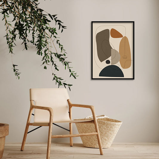 Deconstruction Scandinavian Wall Artwork | Canvas Painting for Wall | Wall Decor | Wall Painting for Home Decor, Living Room, Cafe, Office, Restaurant