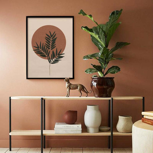 Fern & Sun Scandinavian Wall Artwork | Canvas Painting for Wall | Wall Decor | Wall Painting for Home Decor, Living Room, Cafe, Office, Restaurant