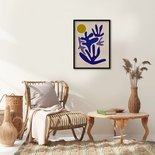 Coral 1 Scandinavian Wall Artwork | Canvas Painting for Wall | Wall Decor | Wall Painting for Home Decor, Living Room, Cafe, Office, Restaurant