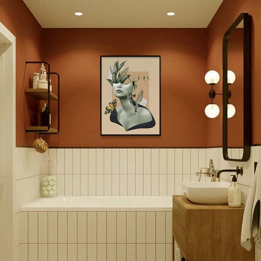 With My Greens 2 Scandinavian Wall Artwork | Canvas Painting for Wall | Wall Decor | Wall Painting for Home Decor, Living Room, Cafe, Office, Restaurant