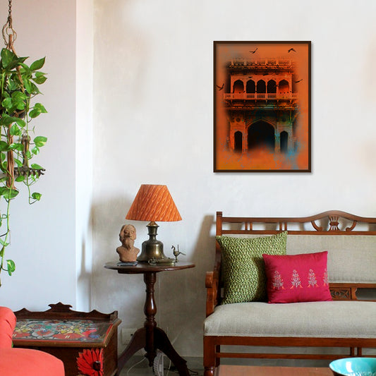 Mahal Traditional Wall Artwork | Canvas Painting for Wall | Wall Decor | Wall Painting for Living Room | Bedroom