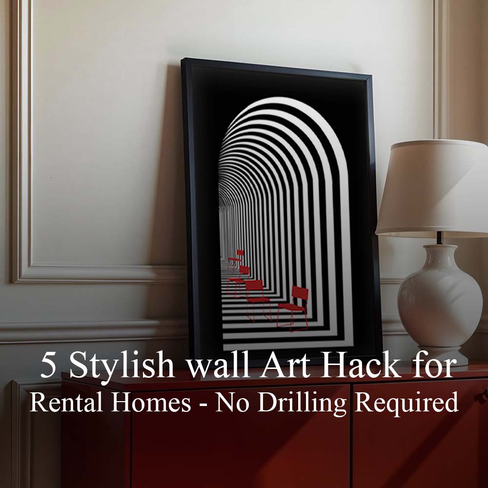 5 Stylish Wall Art Hacks for Rental Homes – No Drilling Required