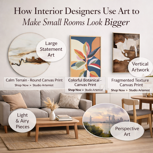 How Interior Designers Use Art to Make Small Rooms Look Bigger