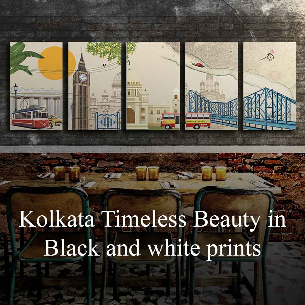 Kolkata's Timeless Beauty in Black & White Prints