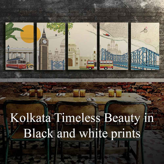 Kolkata's Timeless Beauty in Black & White Prints
