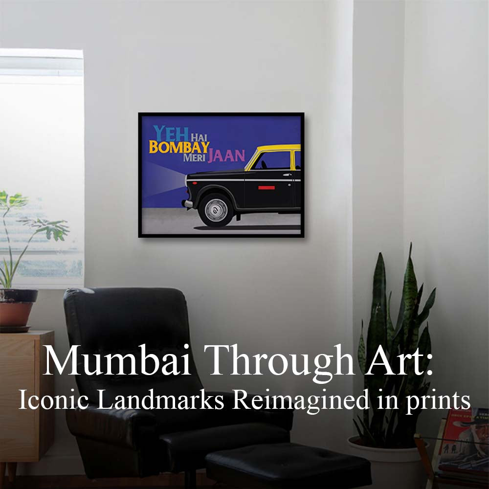 Mumbai Through Art: Iconic Landmarks Reimagined in Prints
