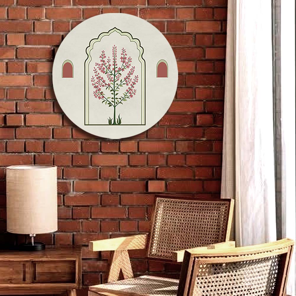 Grove No. 11 (Round) – Canvas Nature Art Print for Wall shown in a room